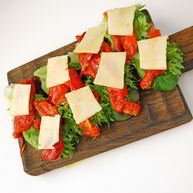 Рецепт Бутерброда с творожным сыром и печеным перцем