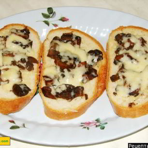 Рецепт Бутербродов горячих с сыром в микроволновке