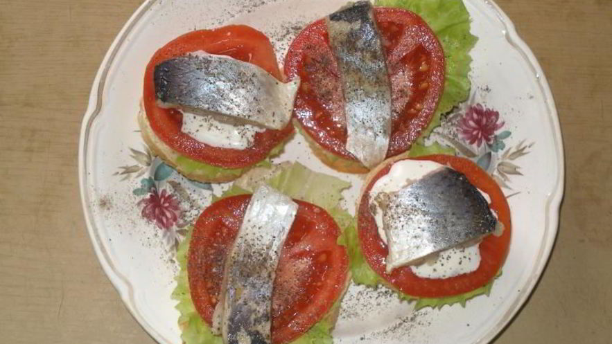 Рецепт бутербродов открытых