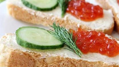 Рецепт Бутербродов с красной икрой