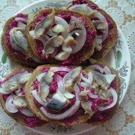 Рецепт Бутербродов с селедкой