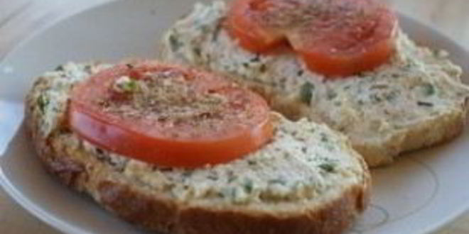 Рецепт бутербродов с творожным сыром