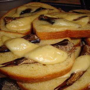 Рецепт Бутербродов Сырных шпроты