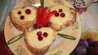 Рецепт Горячих бутербродов из батона с сыром