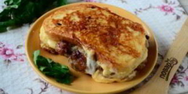 Рецепт чизбургера во французском тосте