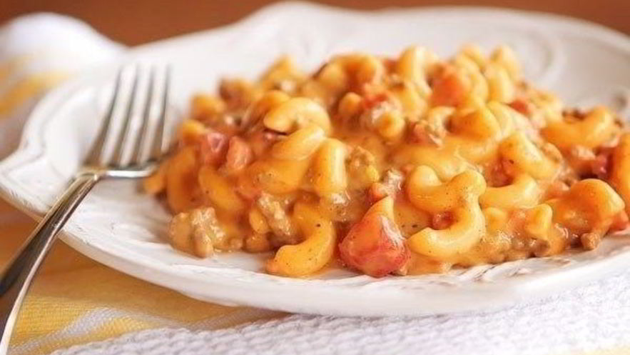 Рецепт макарон чизбургер