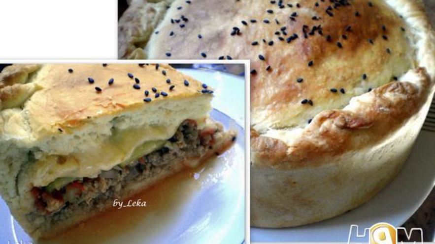 Рецепт мясного пирога чизбургер