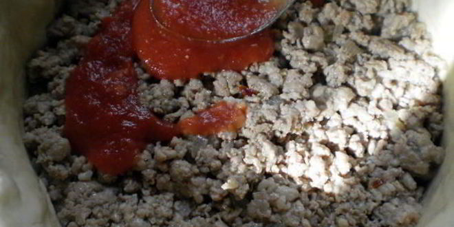 Рецепт мясного пирога чизбургер