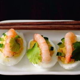 Рецепт Фаршированных яиц фьюжн