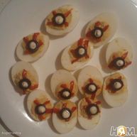 Рецепт Фаршированных яиц Глаза монстра