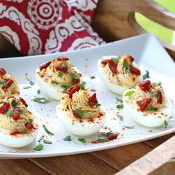 Рецепт Фаршированных яиц по-испански