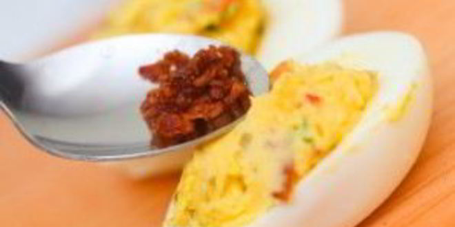 Рецепт фаршированных яиц с авокадо