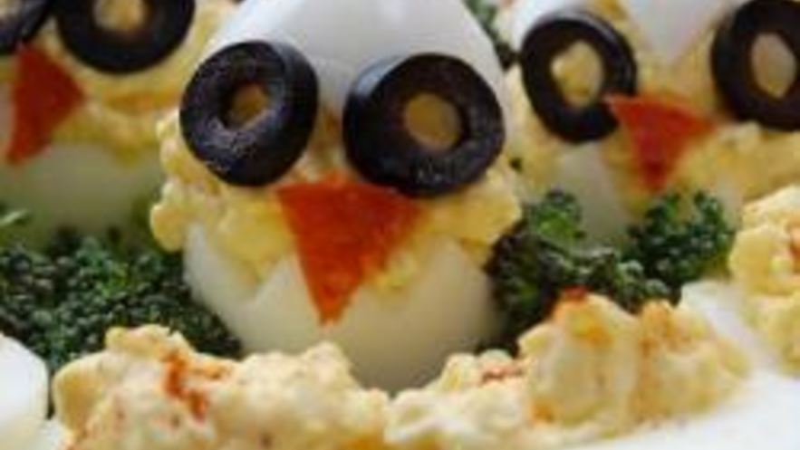 Рецепт фаршированных яиц цыплята