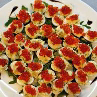 Рецепт Перепелиных яиц, фаршированных икрой