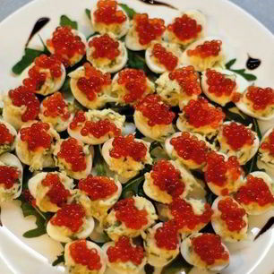 Рецепт Перепелиных яиц, фаршированных икрой