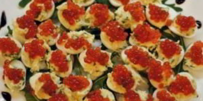 Рецепт перепелиных яиц, фаршированных икрой