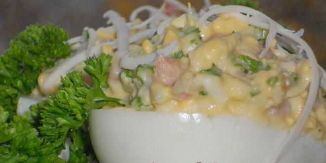 Рецепт яиц фаршированных балыком