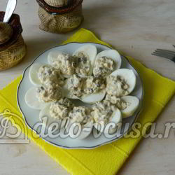 Рецепт Яиц фаршированных грибами