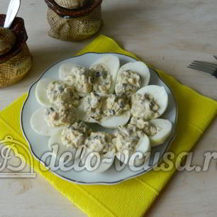 Рецепт Яиц фаршированных грибами