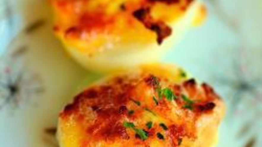 Рецепт яиц фаршированных креветками