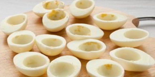 Рецепт яиц, фаршированных паштетом