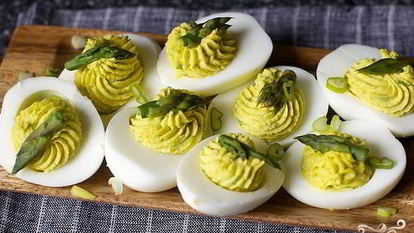 Рецепт Яиц фаршированных спаржей