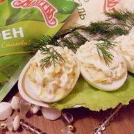 Рецепт Яиц, фаршированных ветчиной и хреном