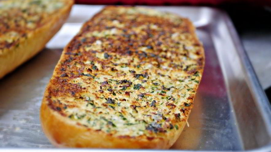 Рецепт чесночно-сырных гренки