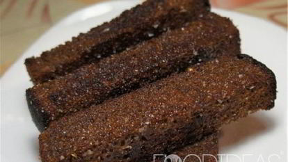 Рецепт Гренков с чесноком на сковороде