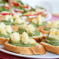 Гренки с крапивой