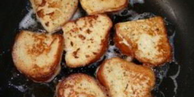 Рецепт гренков с молоком и яйцами