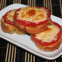 Рецепт Гренков с помидорами и сыром в духовке