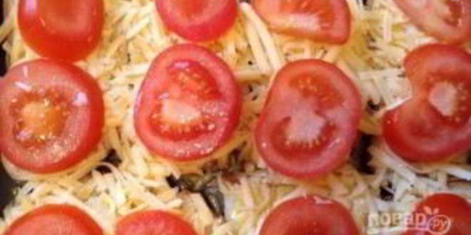 Рецепт гренков с помидорами, сыром и чесноком