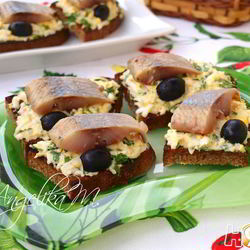 Рецепт Гренков с селедочкой