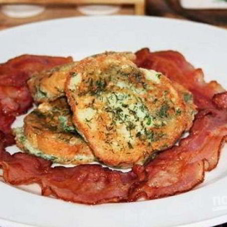 Рецепт Гренков с сыром и яйцом на сковороде