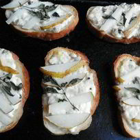 Гренки с творогом