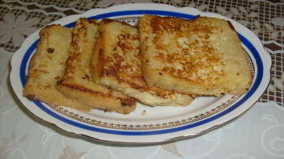 Рецепт Гренков с яйцом и молоком