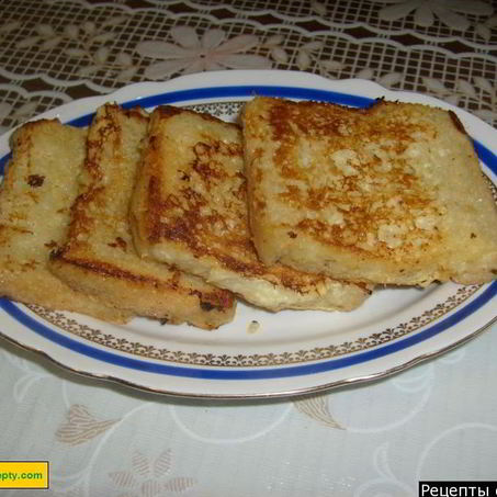 Рецепт Гренков с яйцом и молоком