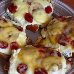 Рецепт Гренков с запеченным творогом