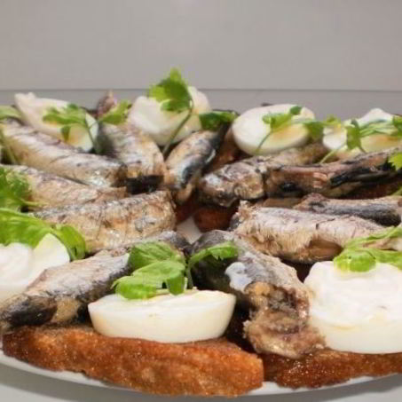 Рецепт Гренков со шпротами