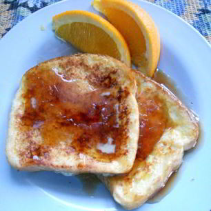 Рецепт Хлебных гренков к завтраку