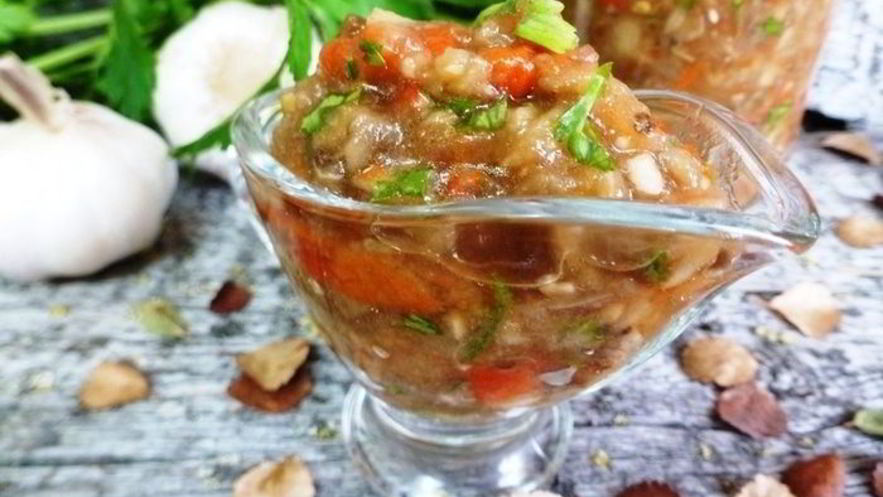 Рецепт икры из баклажанов кьопоолу