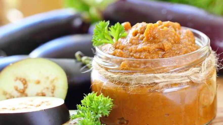 Рецепт икры из баклажанов с травами