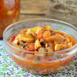 Рецепт Овощной икры с грибами на зиму