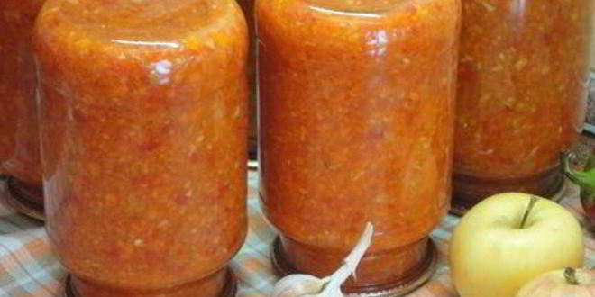 Рецепт овощной икры