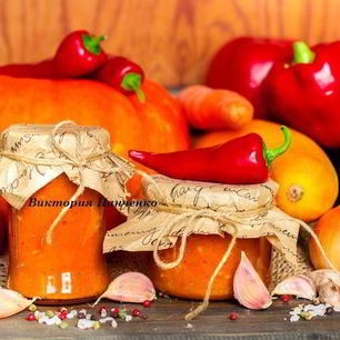 Рецепт Тыквенно-кабачковой икра