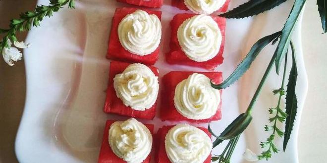 Рецепт арбузного канапе