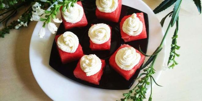 Рецепт арбузного канапе