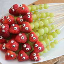 Рецепт Фруктовых канапе для детей