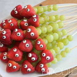 Рецепт Фруктовых канапе для детей